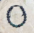 0043 - Black lava with moss agate